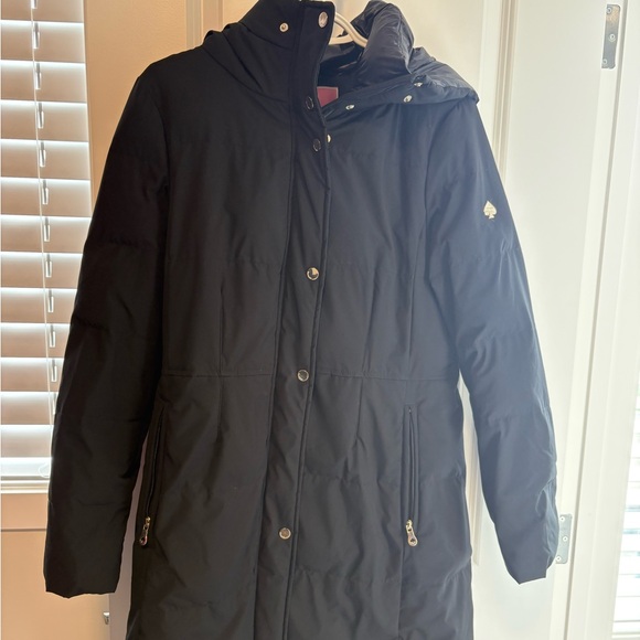 New Kate Spade Black Puffer Coat - Picture 1 of 4